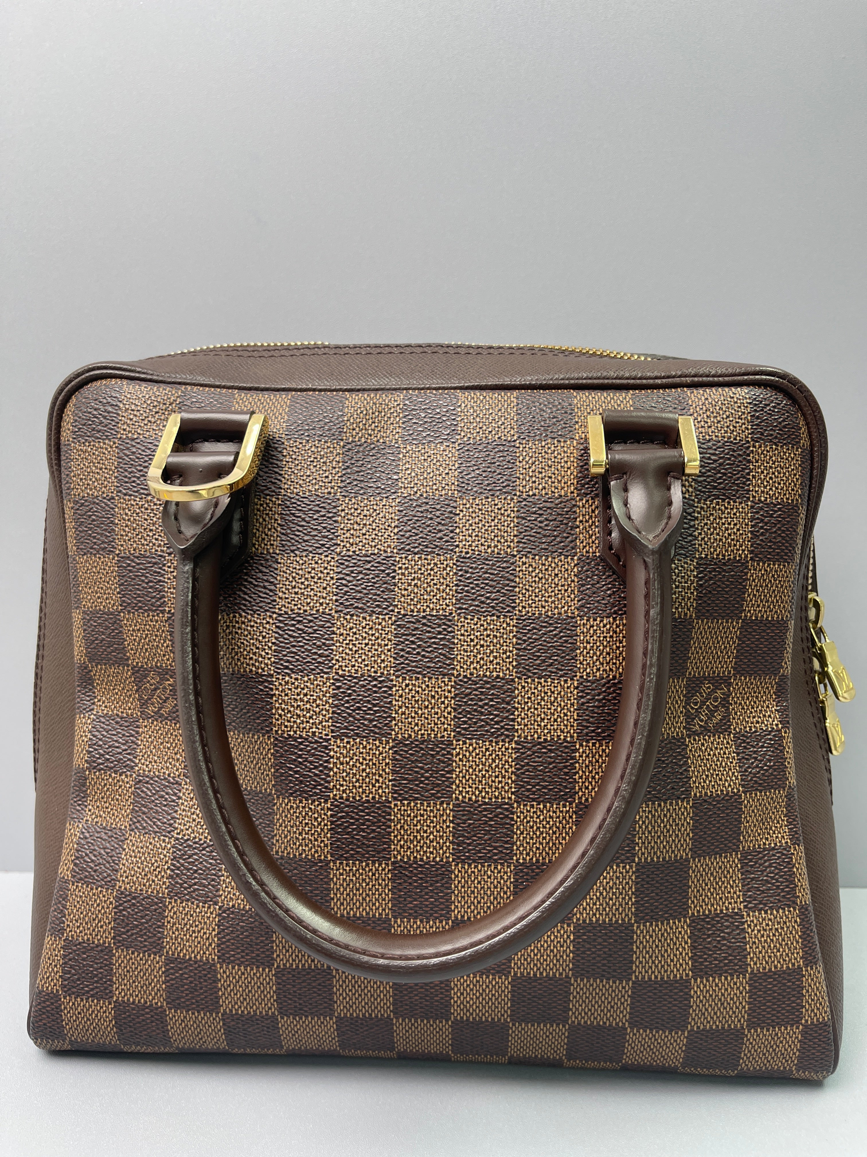 Pre-Owned Louis Vuitton Brera Damier Ebene Canvas Brown Satchel Handbag  47406829
