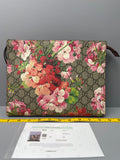 Pre-Owned Gucci GG Blooms Supreme Canvas Large Pouch/Clutch Bag84878341