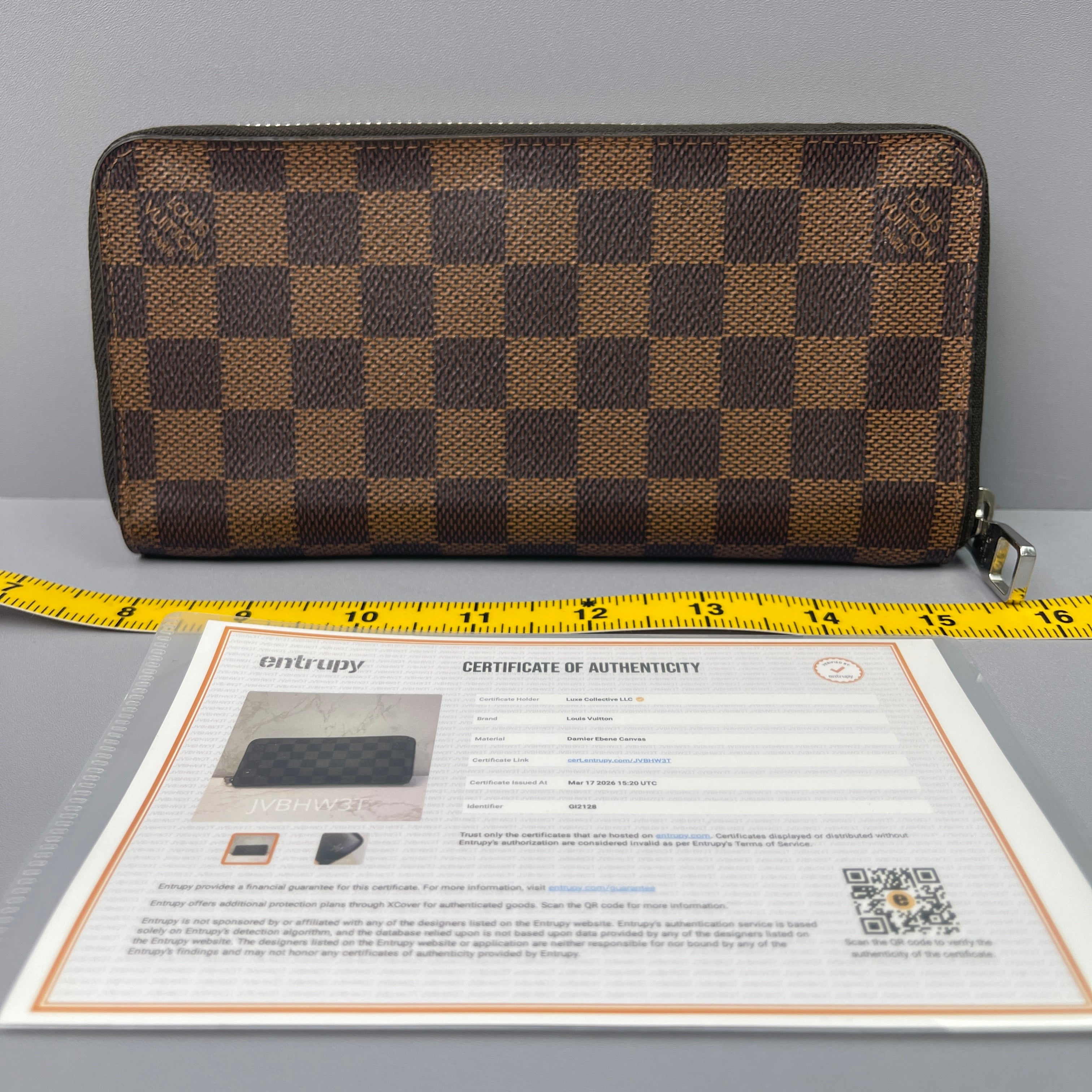 Pre-Owned Louis Vuitton Damier Ebene Zippy Wallet 40737581